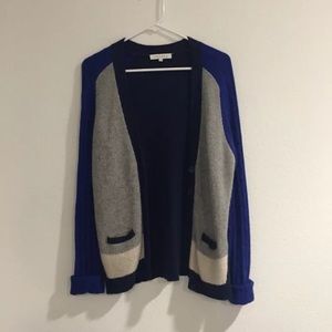 Sandro navy blue knitted cardigan size 3